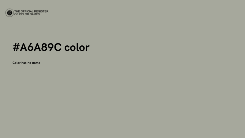 #A6A89C color image