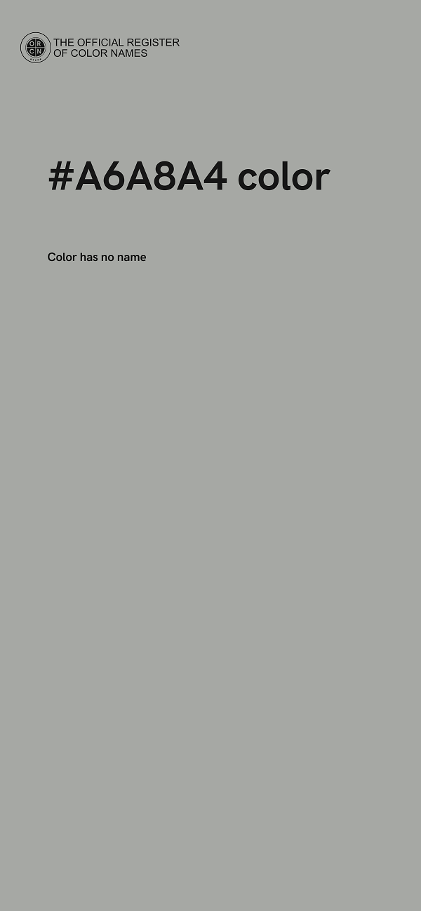 #A6A8A4 color image