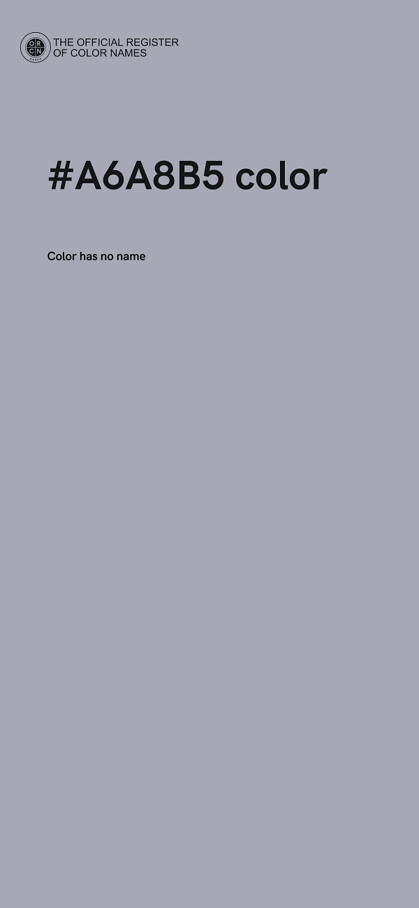 #A6A8B5 color image