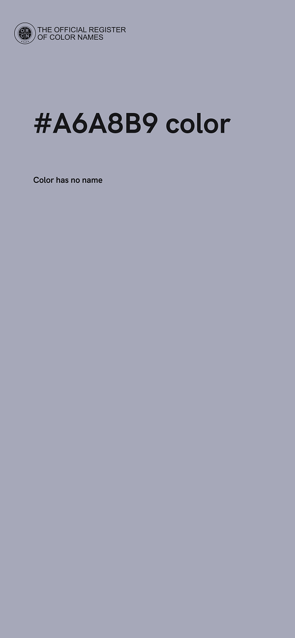 #A6A8B9 color image