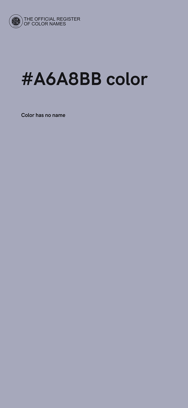 #A6A8BB color image