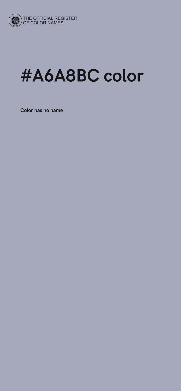 #A6A8BC color image