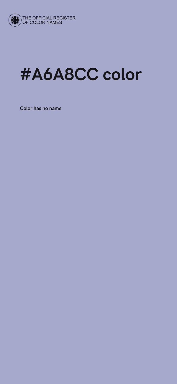 #A6A8CC color image