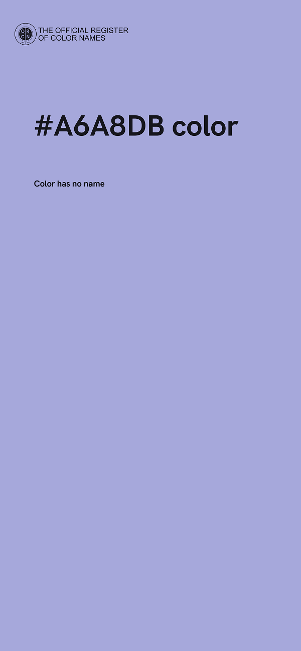 #A6A8DB color image
