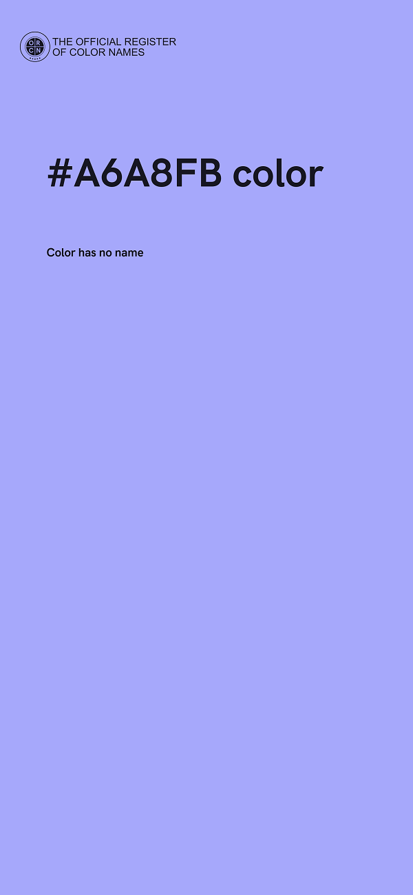 #A6A8FB color image