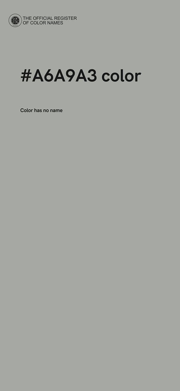 #A6A9A3 color image