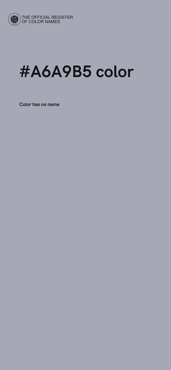 #A6A9B5 color image