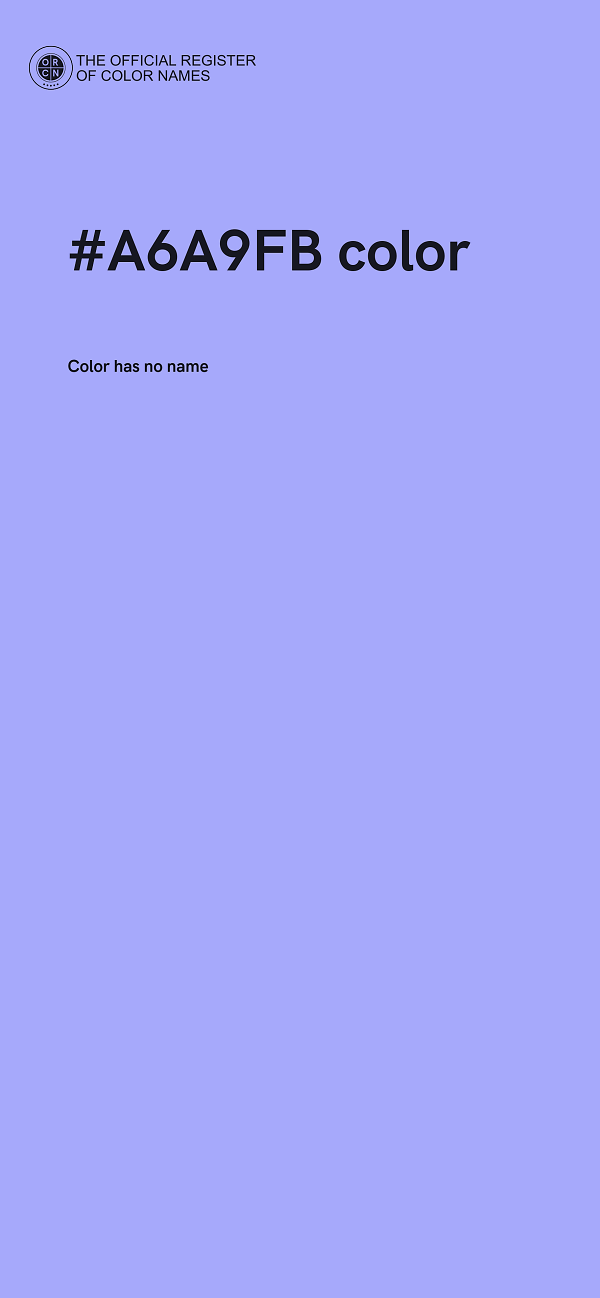 #A6A9FB color image