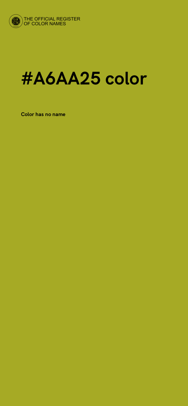 #A6AA25 color image