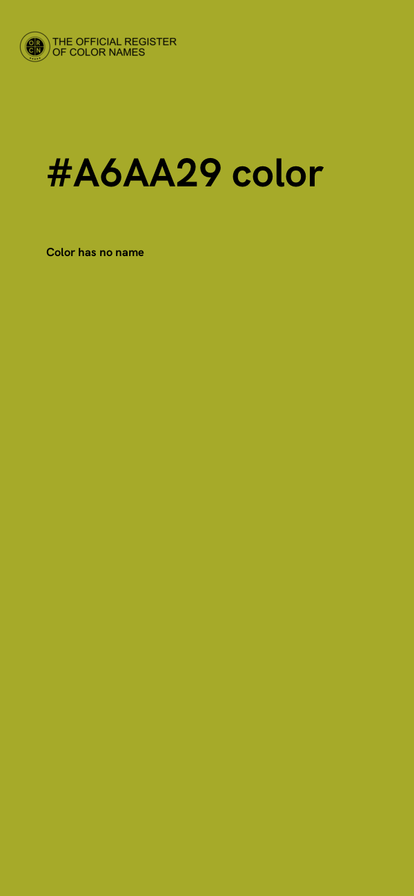 #A6AA29 color image