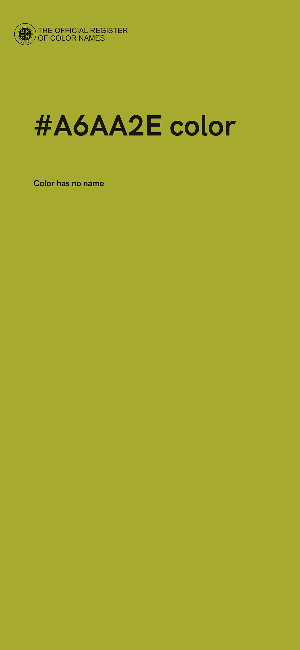 #A6AA2E color image