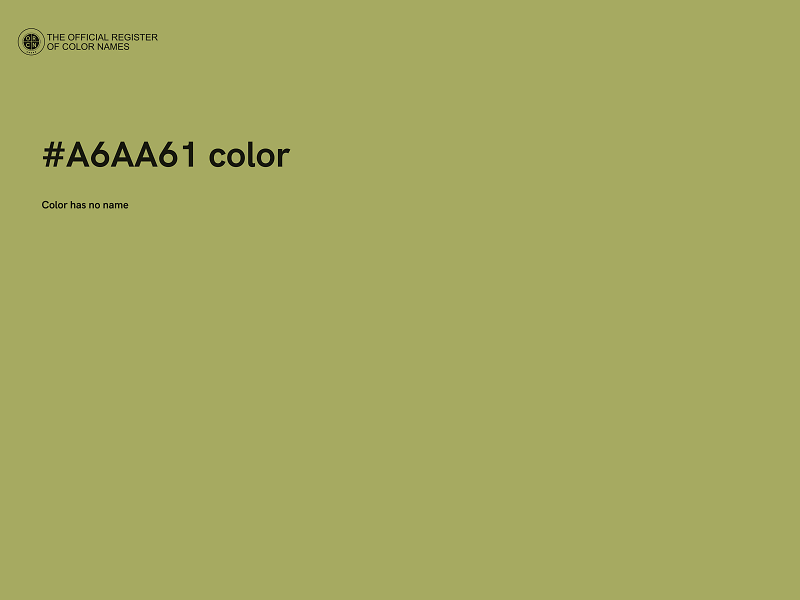 #A6AA61 color image