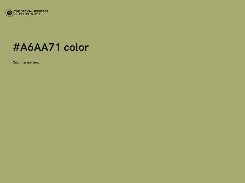 #A6AA71 color image