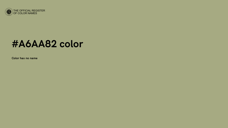 #A6AA82 color image