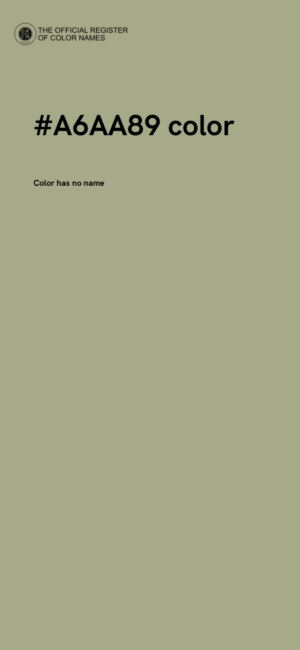 #A6AA89 color image