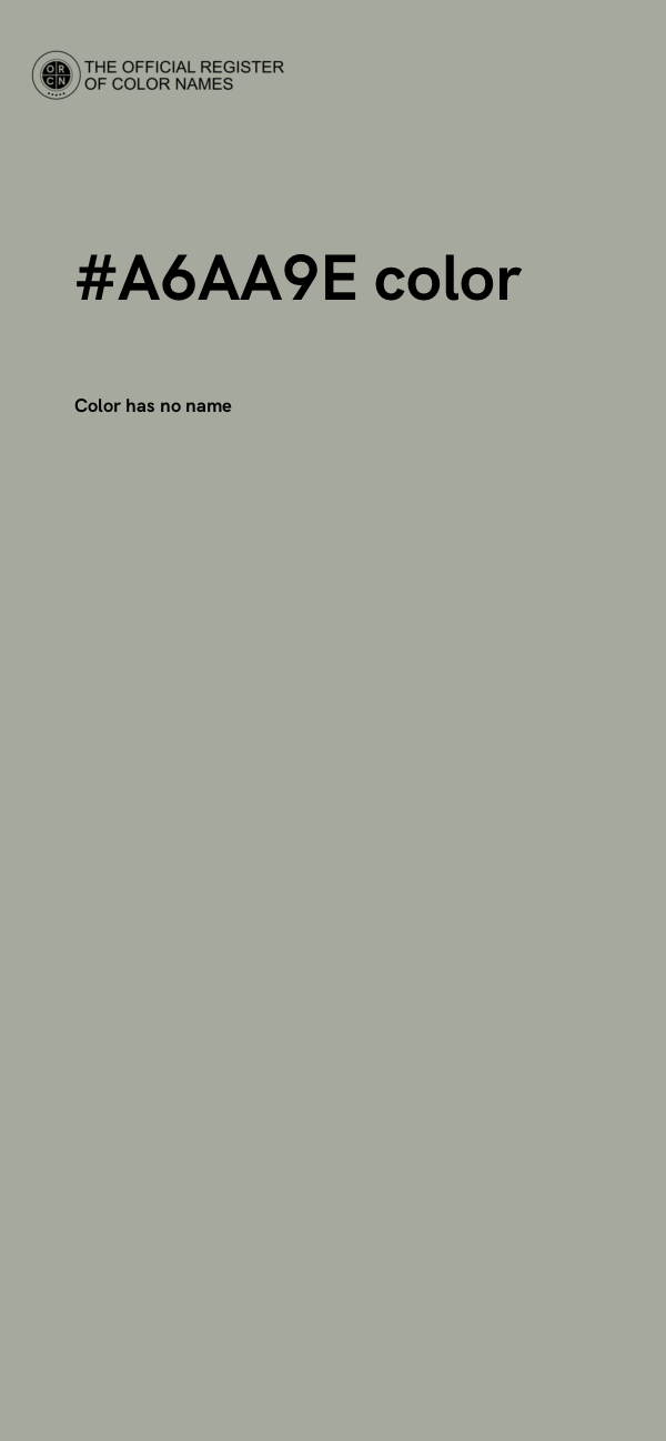 #A6AA9E color image