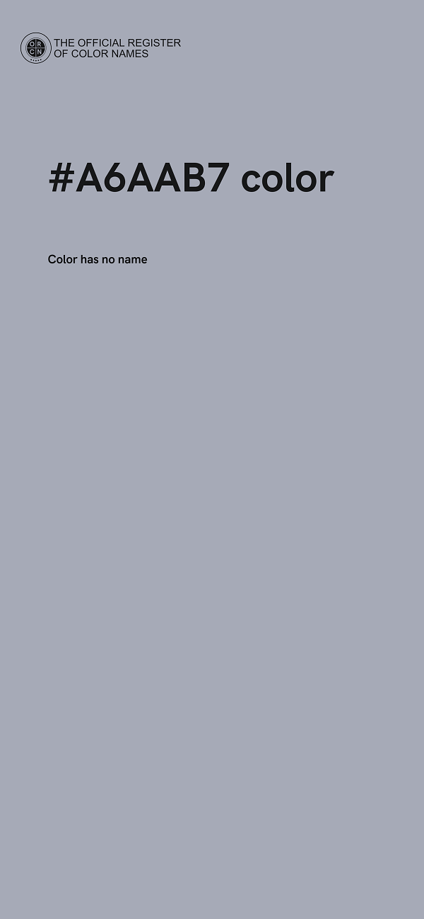 #A6AAB7 color image
