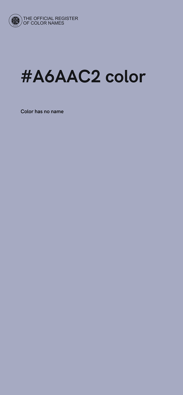 #A6AAC2 color image