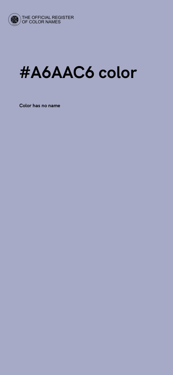 #A6AAC6 color image