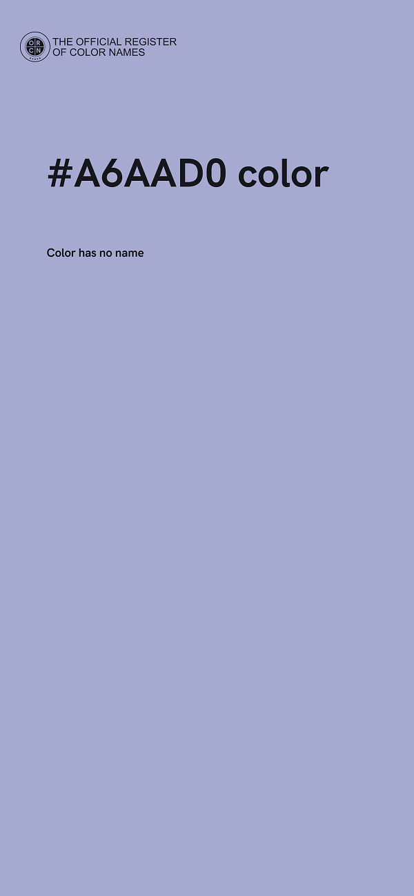 #A6AAD0 color image