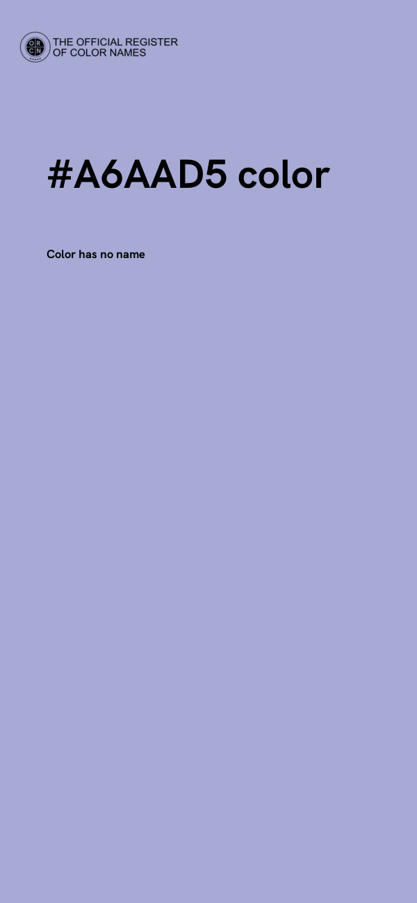 #A6AAD5 color image