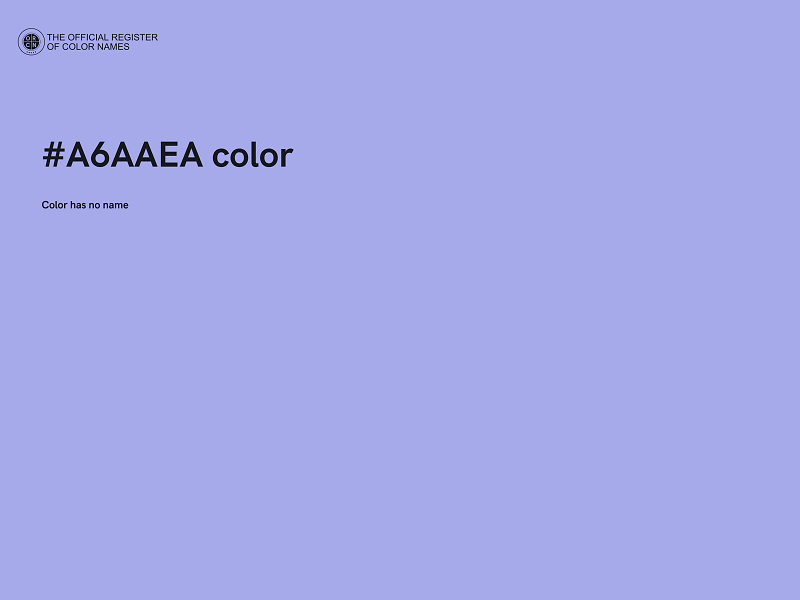 #A6AAEA color image