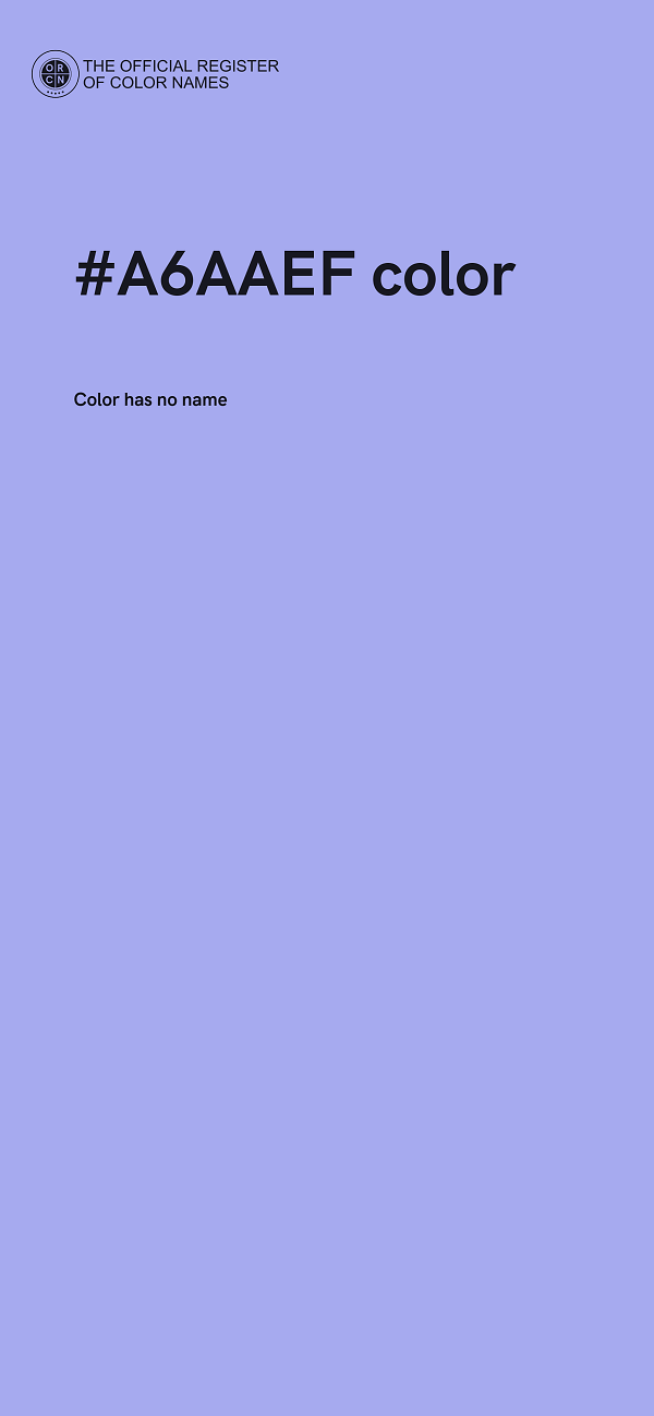 #A6AAEF color image