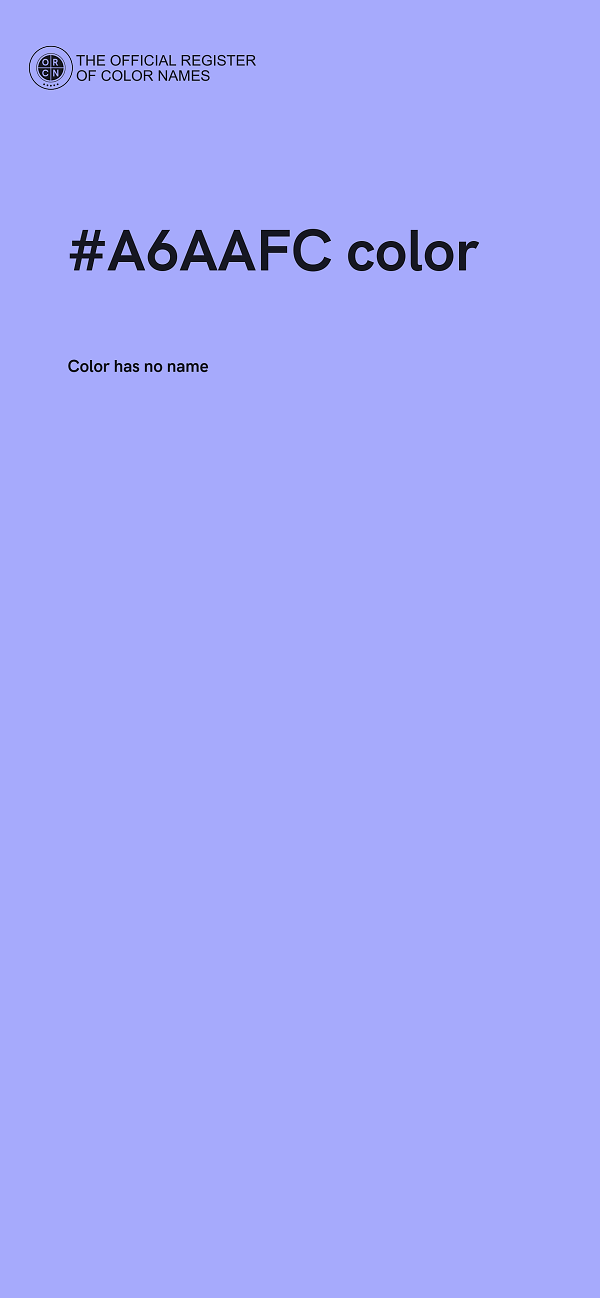 #A6AAFC color image