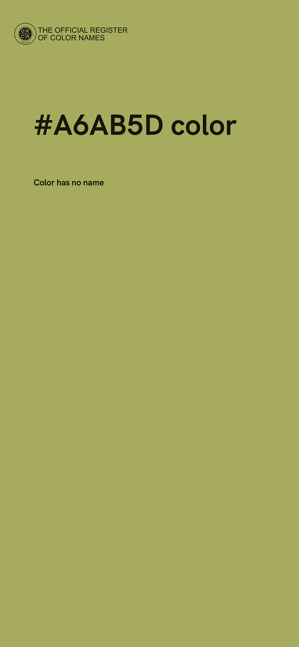 #A6AB5D color image