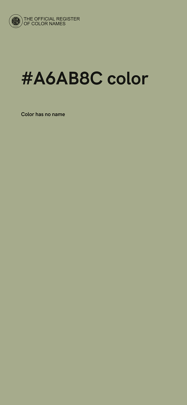 #A6AB8C color image