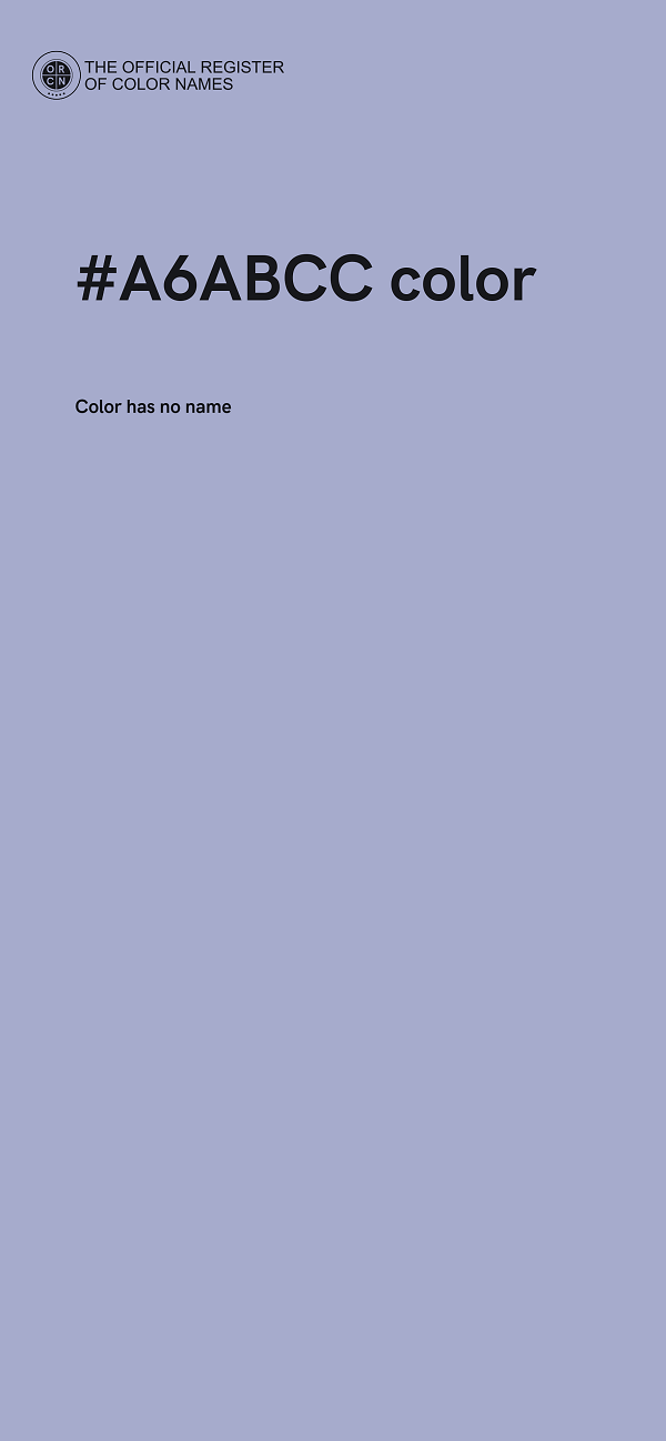 #A6ABCC color image