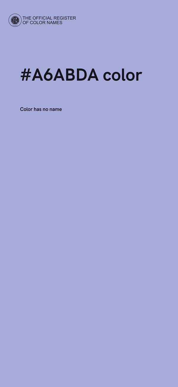 #A6ABDA color image