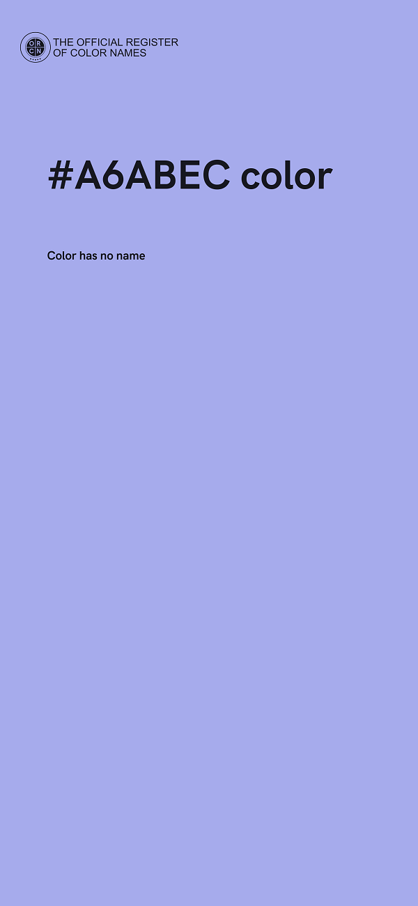 #A6ABEC color image