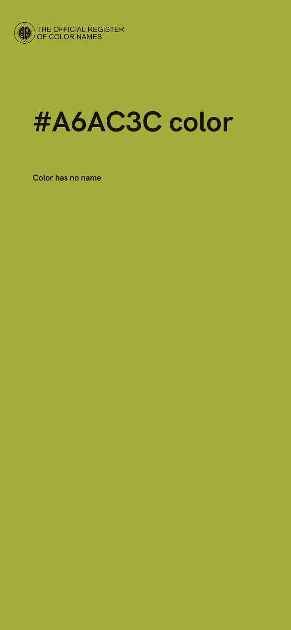 #A6AC3C color image