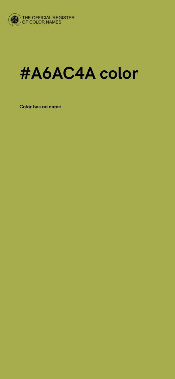 #A6AC4A color image
