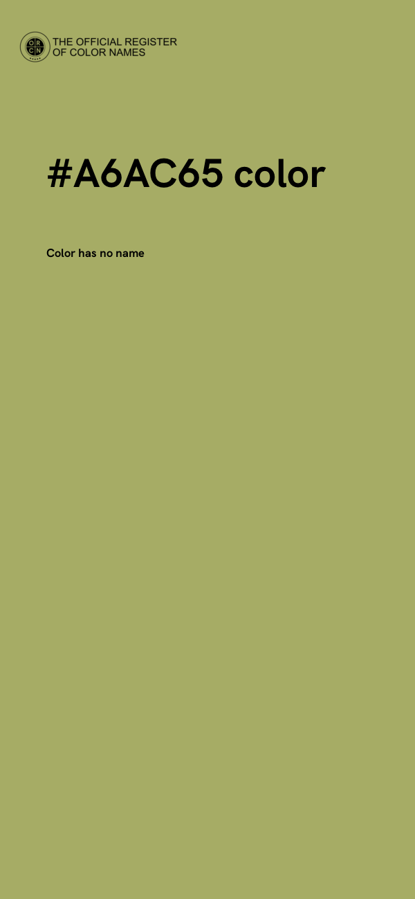 #A6AC65 color image