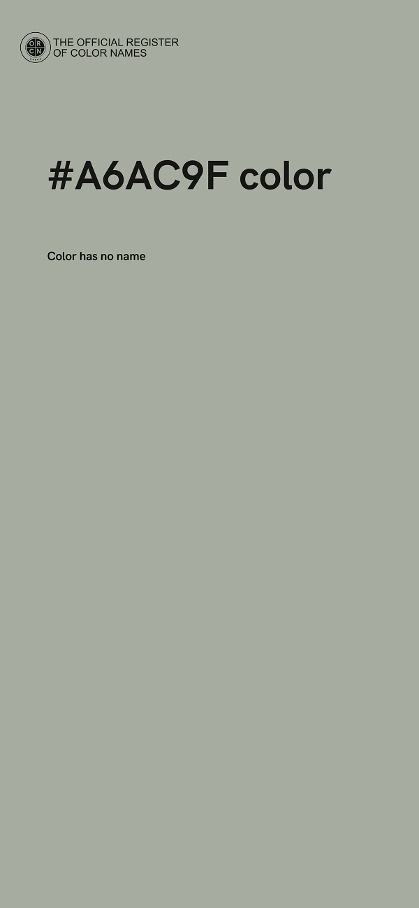 #A6AC9F color image