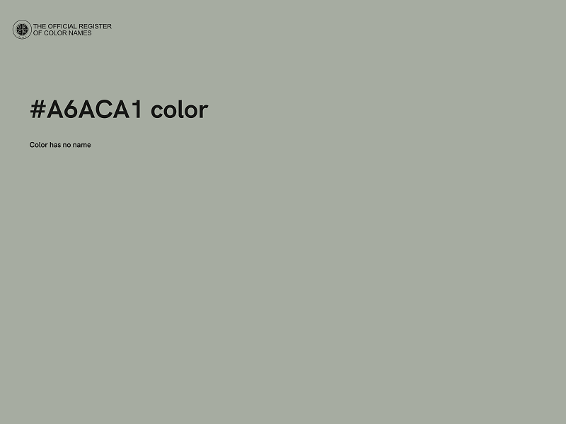 #A6ACA1 color image