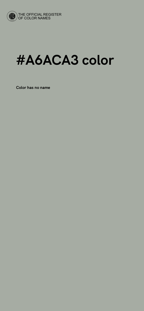 #A6ACA3 color image