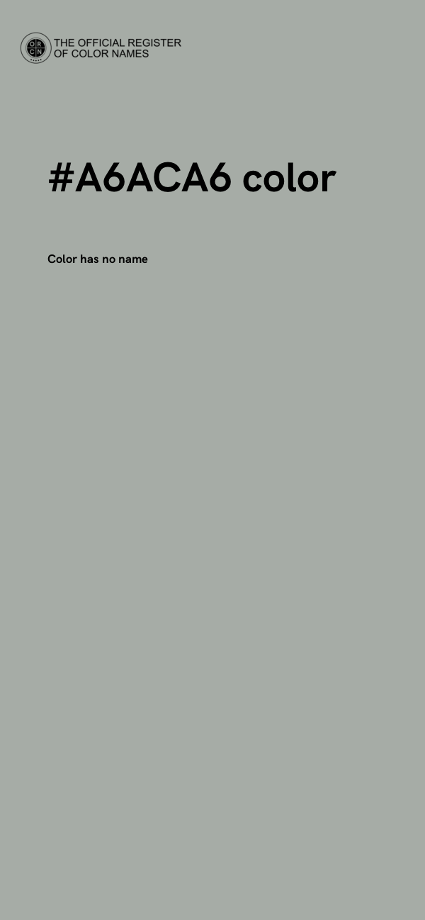 #A6ACA6 color image