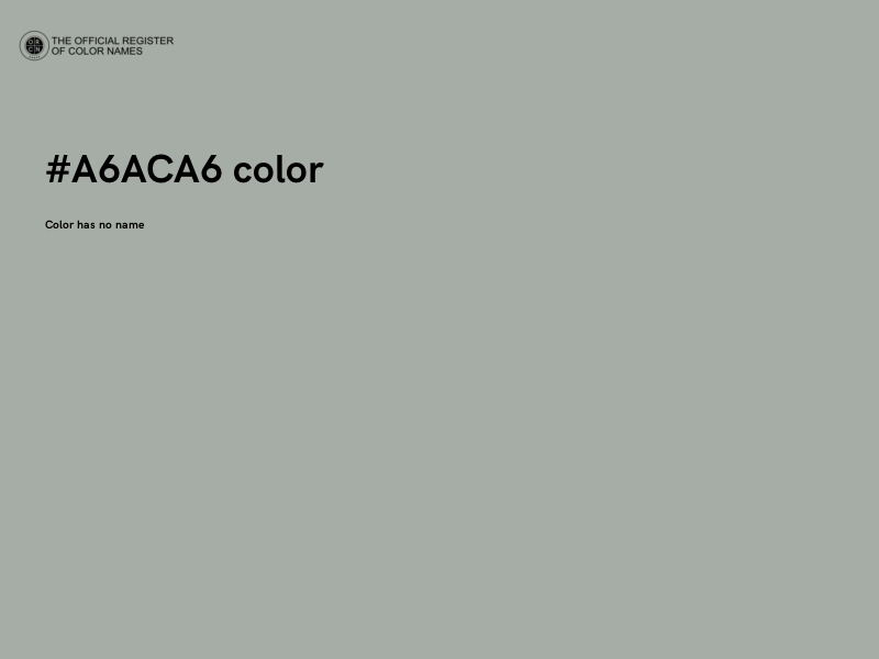 #A6ACA6 color image