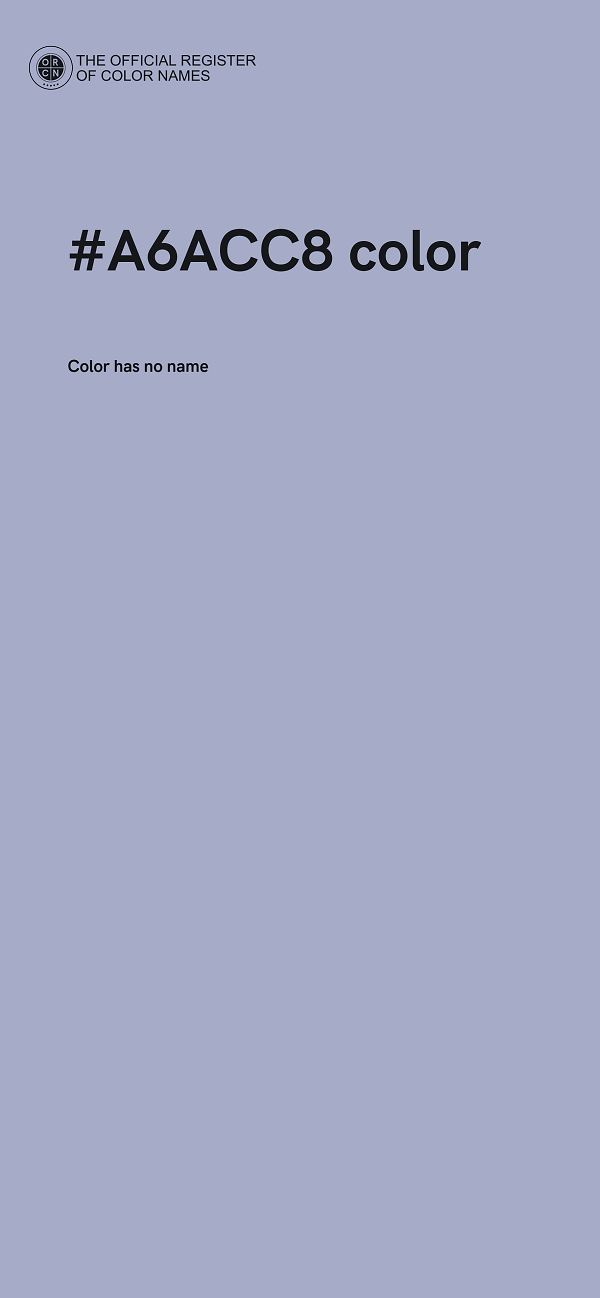 #A6ACC8 color image