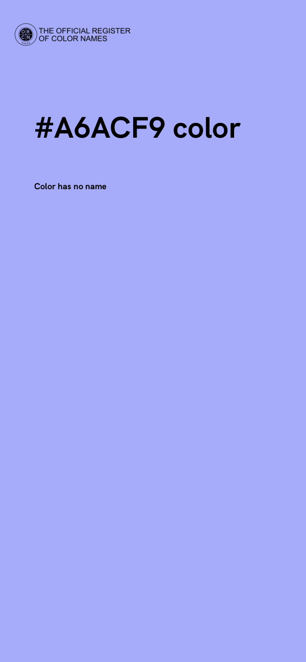 #A6ACF9 color image