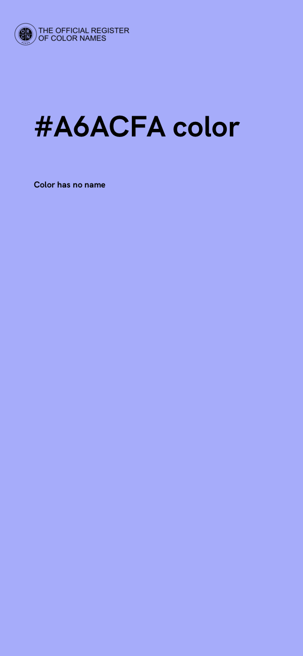 #A6ACFA color image