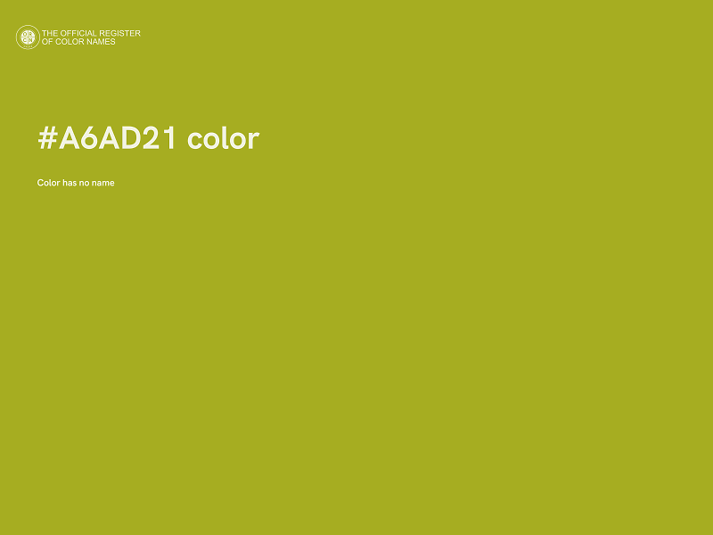 #A6AD21 color image