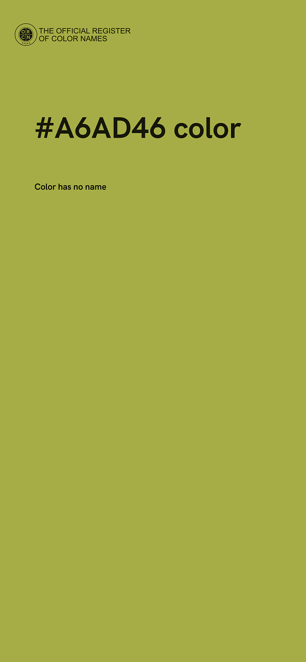 #A6AD46 color image