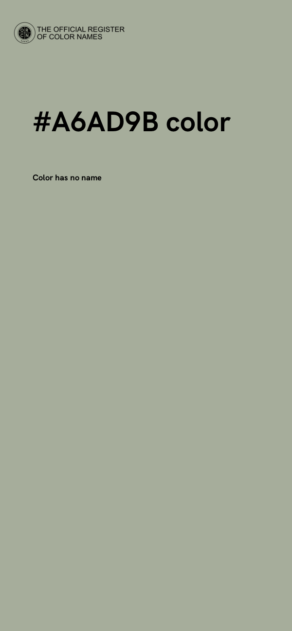 #A6AD9B color image