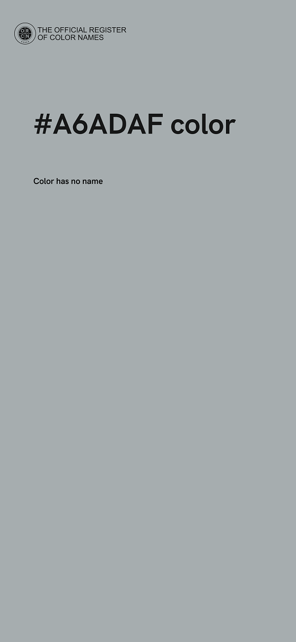 #A6ADAF color image