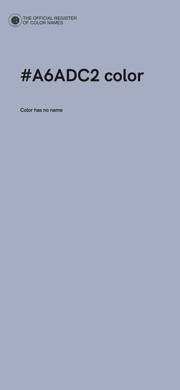 #A6ADC2 color image