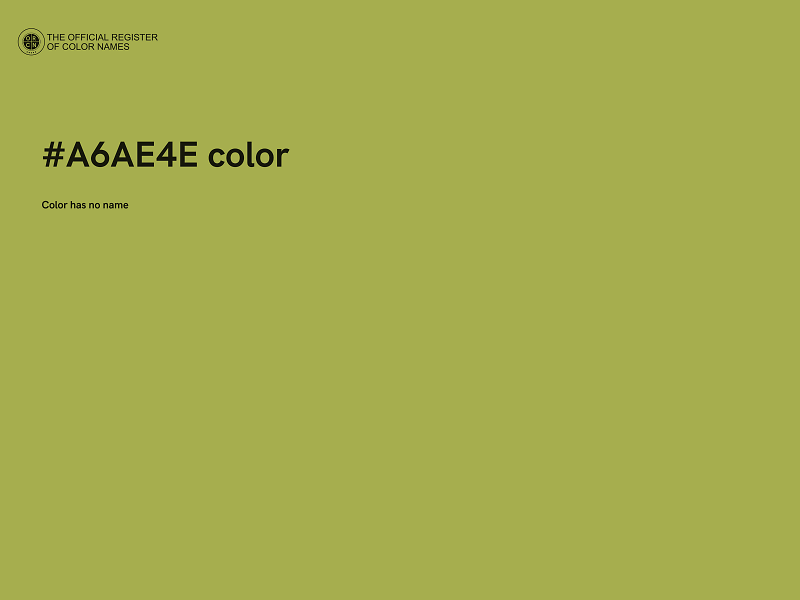 #A6AE4E color image